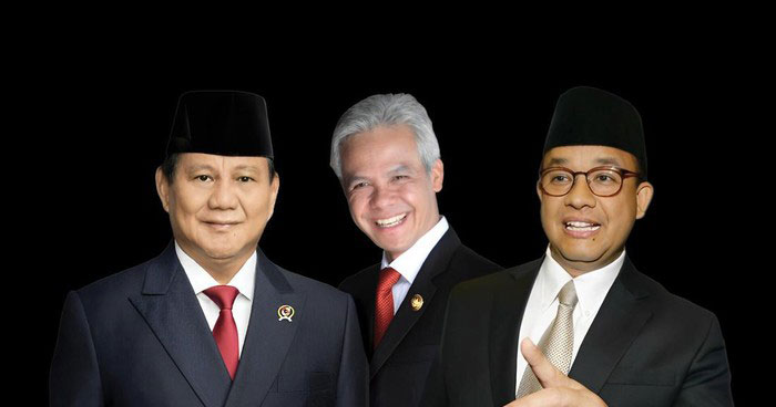 Survei Charta: Ganjar-Mahfud 36,8%, Prabowo-Gibran 34,7%, AMIN 24,3%