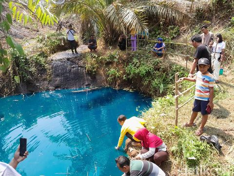 Telaga Biru di Bengkulu yang Viral Berubah Cokelat Usai Hujan