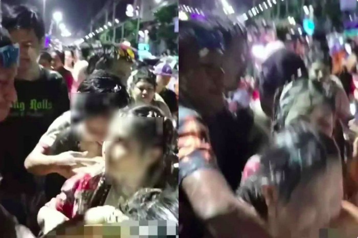 Sisi Gelap Festival Songkran di Thailand, Dada Wanita Ini Digrepe-grepe
