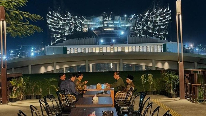 Jokowi Makan Malem Bareng Prabowo, Luhut dkk di IKN