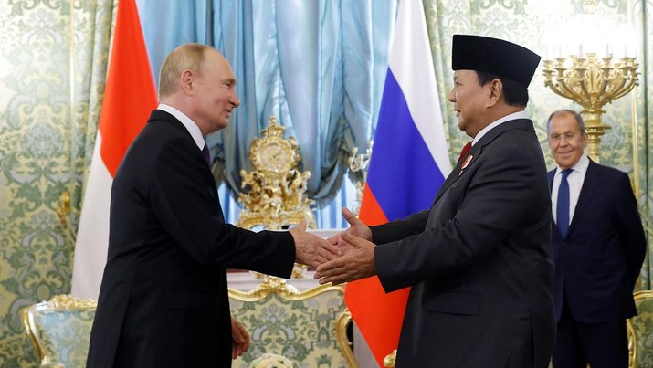 Putin Sambut Prabowo di Moskow, Sebut 'Sahabat' Rusia