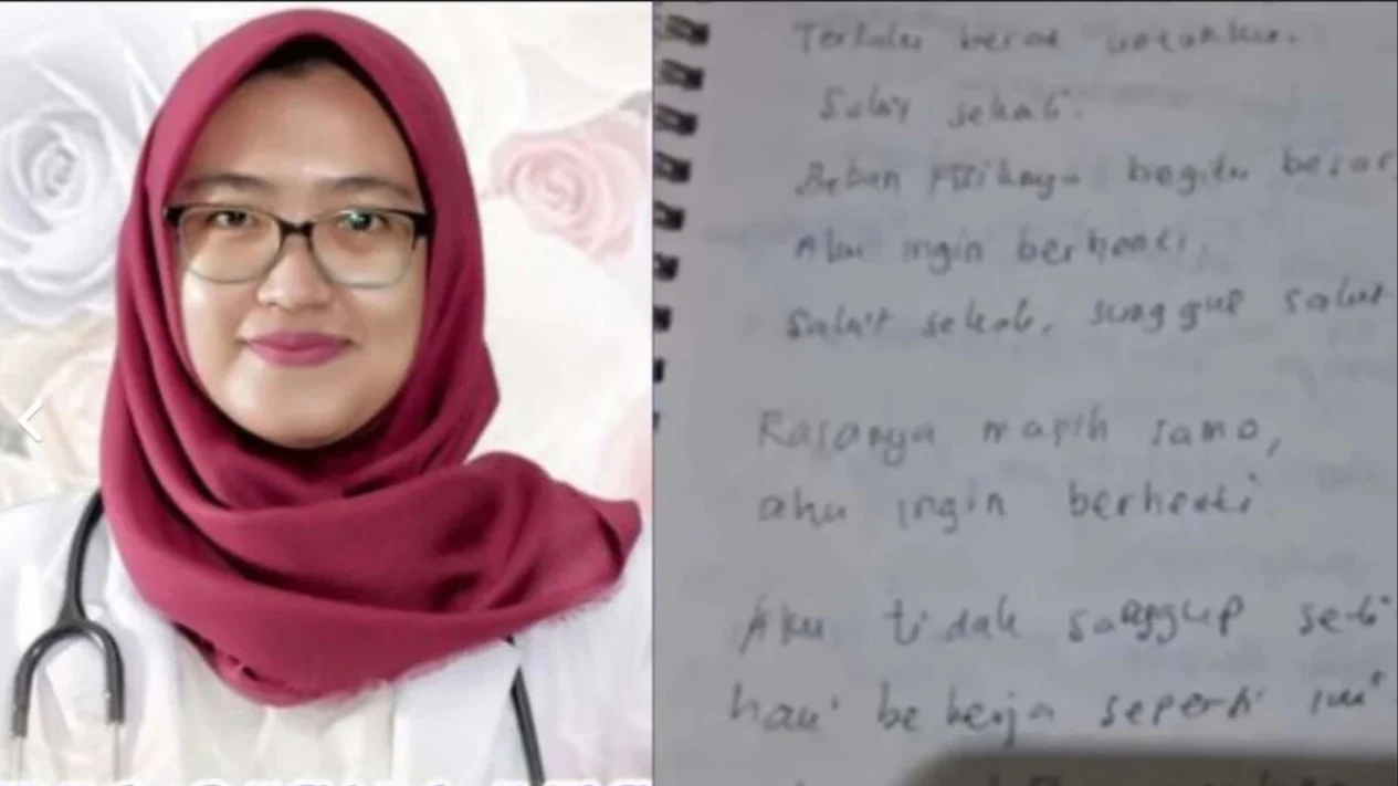 Curhatan Terakhir Dokter Aulia Risma Lestari Sebelum Nekat Bunuh Diri