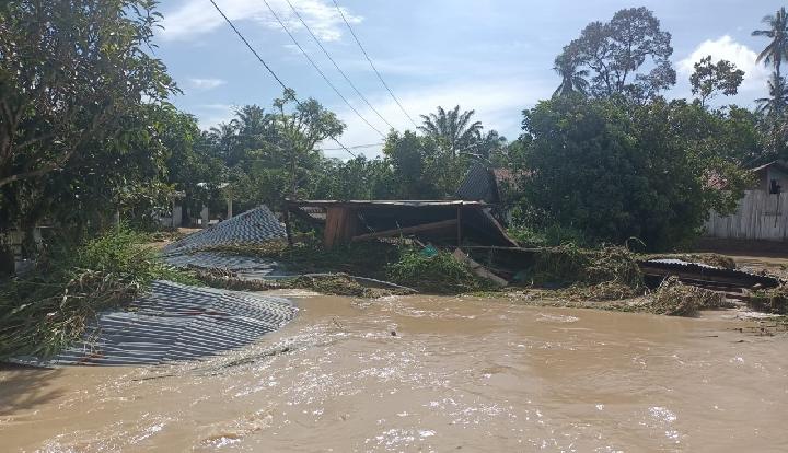 Banjir Landa Serdang Bedagai, Sumut, Ratusan Rumah Terendam